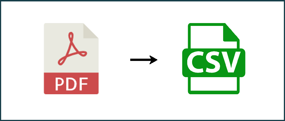 How to convert a PDF to CSV