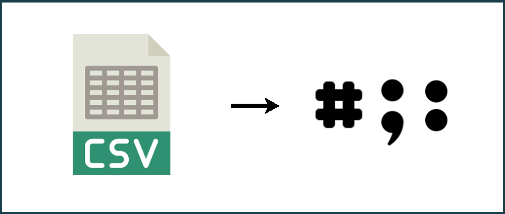 How to change the delimiter in a CSV file